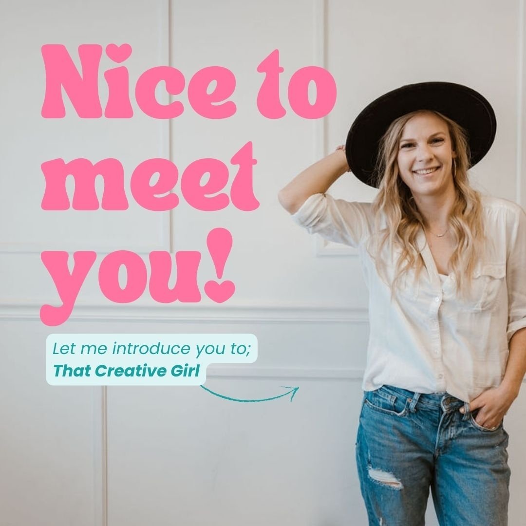 Brit, That Creative Girl, wearing a hat and jeans