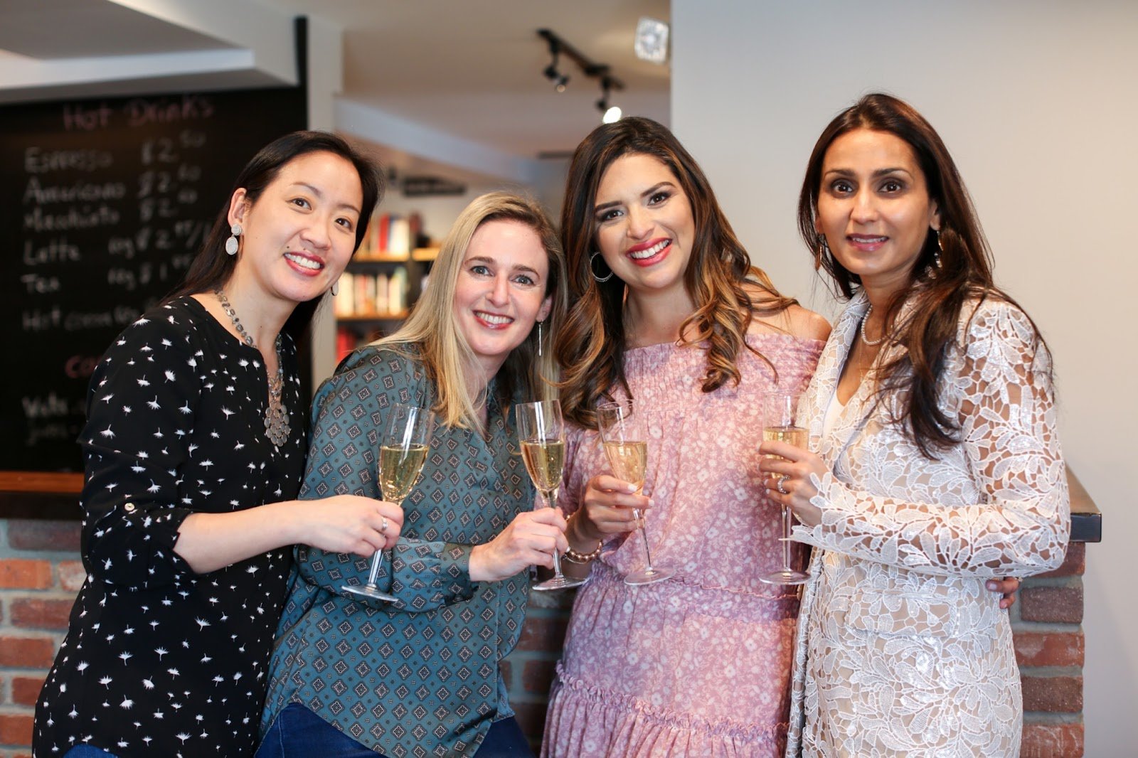 women together with champagne glasses